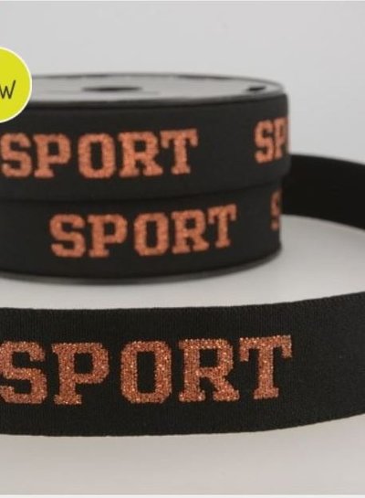 Sport brons  - taille elastic 30 mm