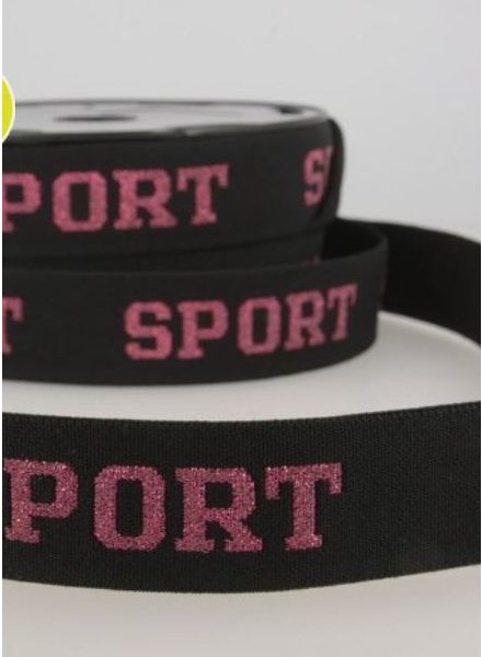 sport pink - taile elastiek 30mm