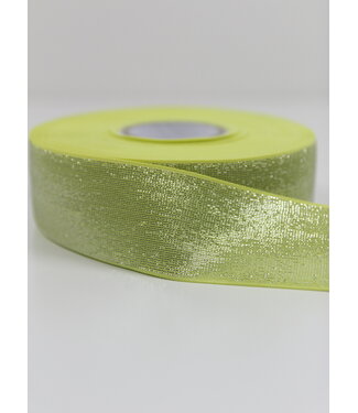 lemon yellow silver shiny - waist elastic 40 mm
