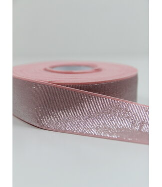 pink silver shiny - waist elastic 40 mm