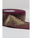 bordeaux goud shiny - taille elastiek 40 mm