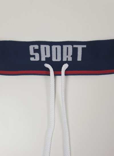 elastic for jogging or swimming trunks - with drawstring - 85cm long, 40mm wide