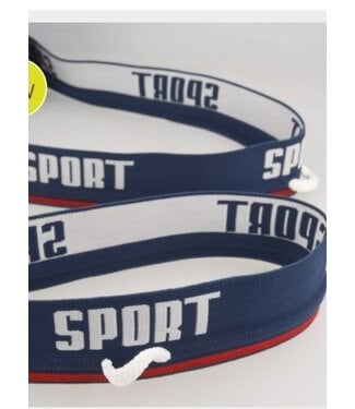 elastic for jogging or swimming trunks - with drawstring - 85cm long, 40mm wide