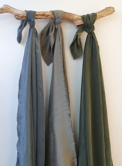 Ipeker - Vegan Textile khaki - cupro cotton blend- soft as silk