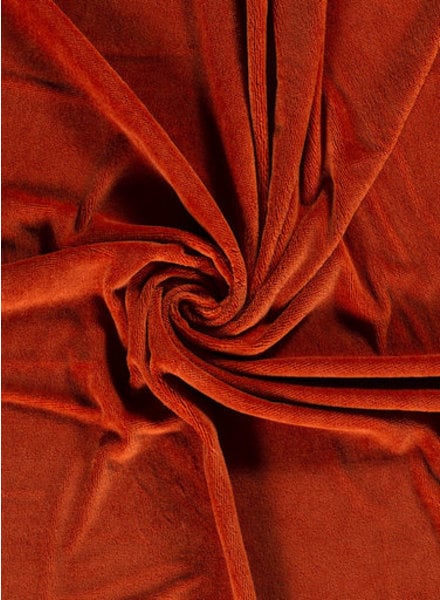 rust - bamboo towel fabric