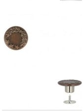 M. Jeans knoop rood brons / nagel