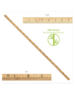 Meetlat bamboo 1 meter