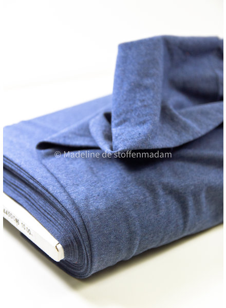 denimblauw -  effen French Terry Recycled