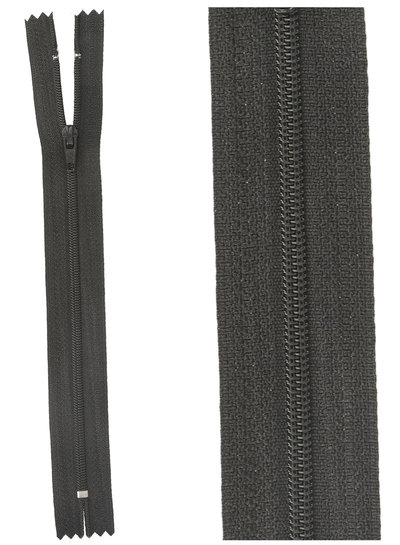 close end zipper-  black color 580