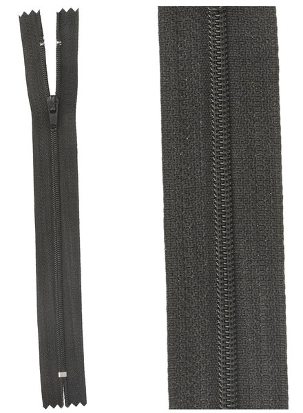 close end zipper-  black color 580