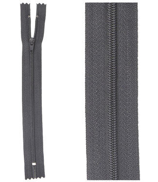close end zipper -   anthracite color 71