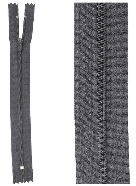 close end zipper -   anthracite color 71