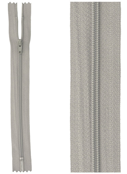 M. klassieke rits / rokrits - muizengrijs kleur 577