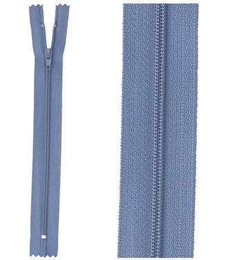 close end zipper - denim blue color 839