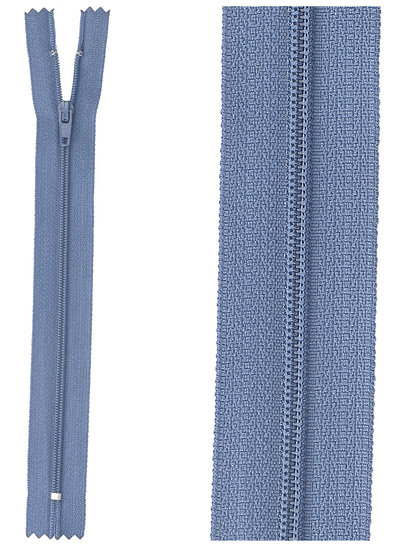 close end zipper - denim blue color 839
