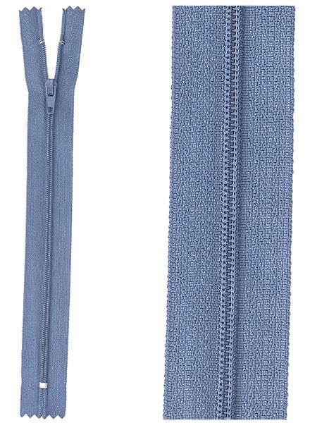 klassieke rits / rokrits  - denimblauw kleur 839