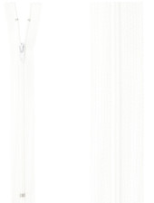 close end zipper - white color  501