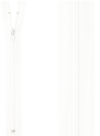 close end zipper - white color  501