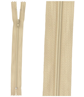 close end zipper - sand color  573