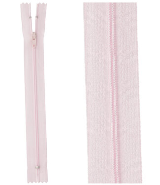 close end zipper - light pink color 512