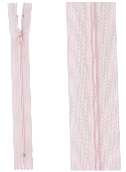 close end zipper - light pink color 512