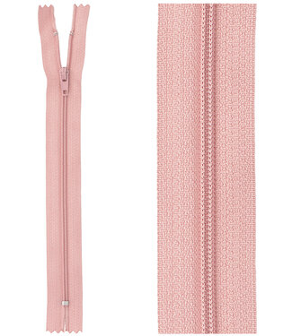 close end zipper - dusty pink 70