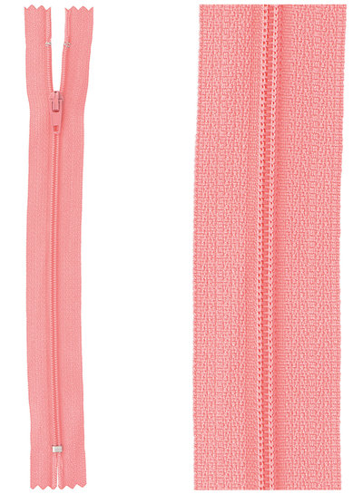 close end zipper - pink color  517