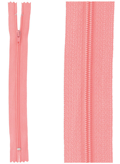 close end zipper - pink color  517