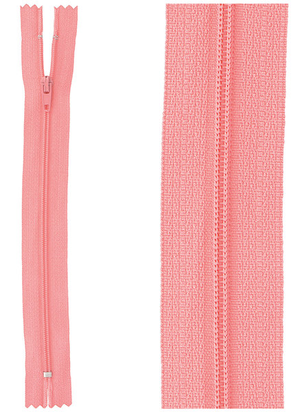 close end zipper - pink color  517