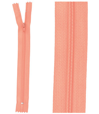 close end zipper - coral color 816