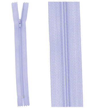 close end zipper - violet color  554