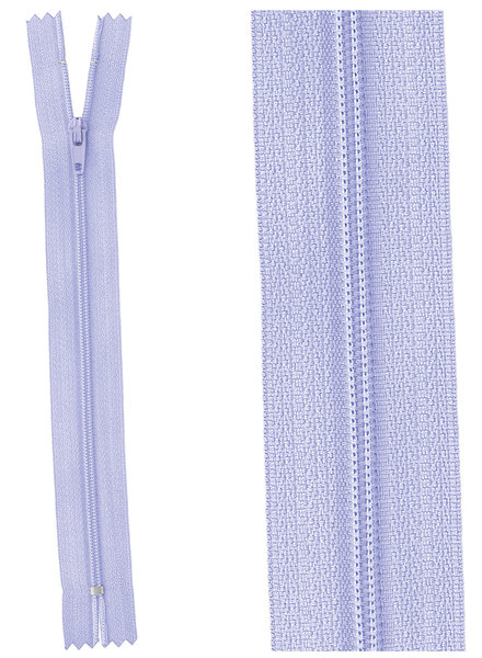 close end zipper - violet color  554