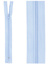 close end zipper - light blue color 546