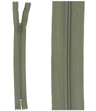 close end zipper - khaki color 567