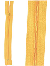 close end zipper -  ocher color 848