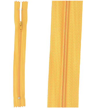 close end zipper -  ocher color 848