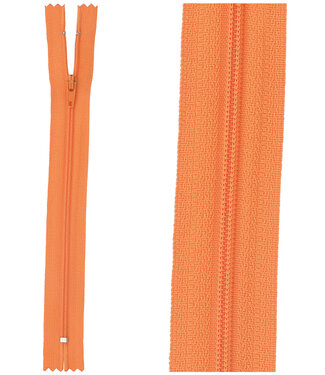 close end zipper - orange color 523