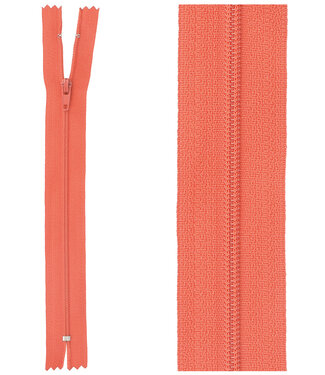 klassieke rits / rokrits -  rood kleur 820