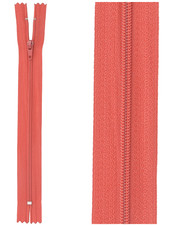 close end zipper - cherry red color 519