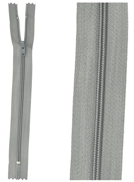 close end zipper - blue grey color 13