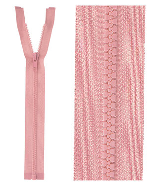 open end zipper  - dusty pink color 70