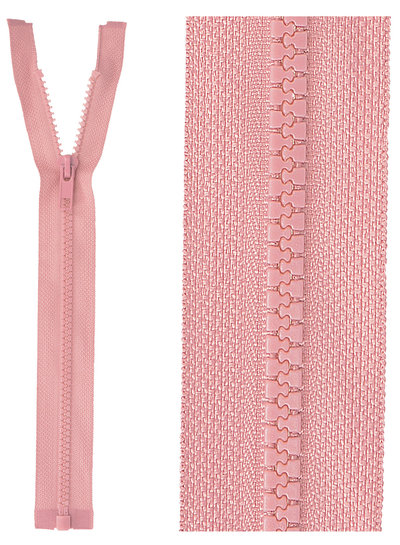 open end zipper  - dusty pink color 70