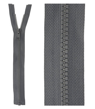 open end zipper  -grey color 182