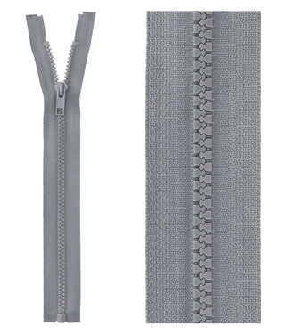 open end zipper  -grey color 578
