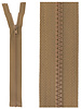 open end zipper - taupe color 563