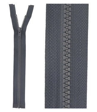 open end zipper -  anthracite color 71