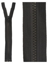 open end zipper - black color  580