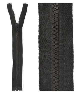 open end zipper - black color  580