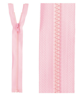 open end zipper - pink color 513