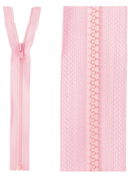open end zipper - pink color 513